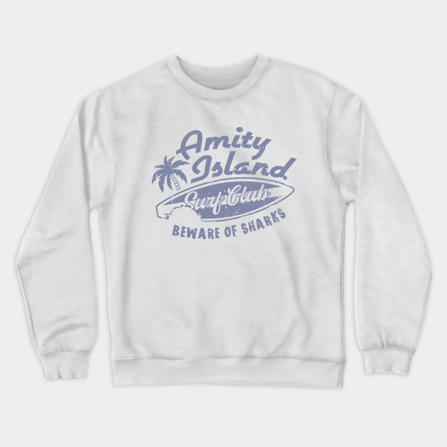 Amity Island Surf Club Crewneck Sweatshirt by SunsetSurf